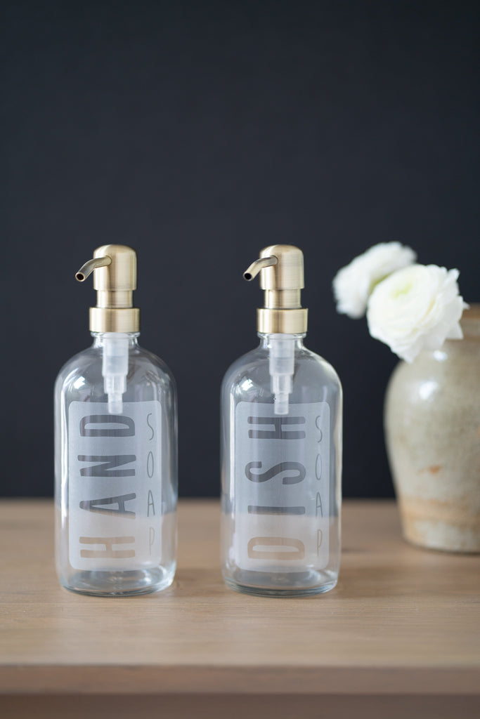 Classic Collection - Clear Glass Hand Soap Dispenser – Urban Ember
