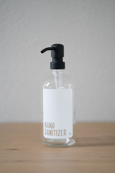 Modern Clear Glass Hand sanitizer dispenser