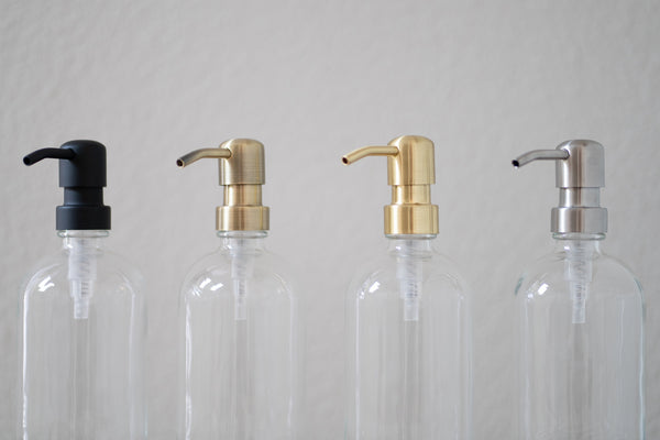 Classic Collection - Clear Glass Hand Soap Dispenser