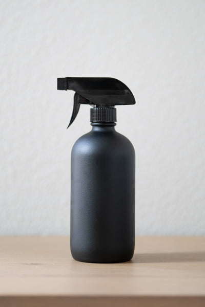 Matte Black refillable spray bottle