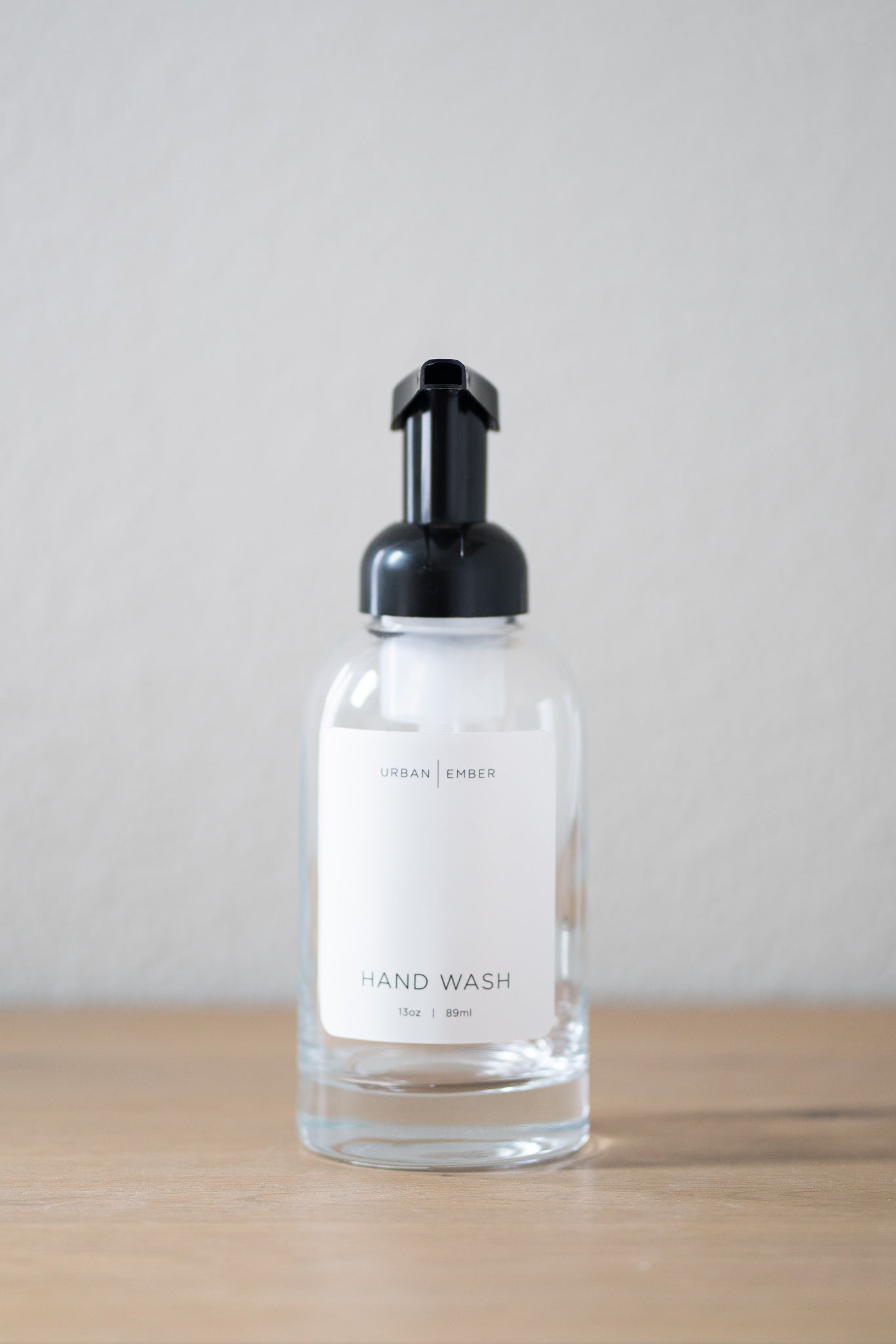 Minimalist Collection - Clear Glass Hand Wash Foaming Soap Dispenser