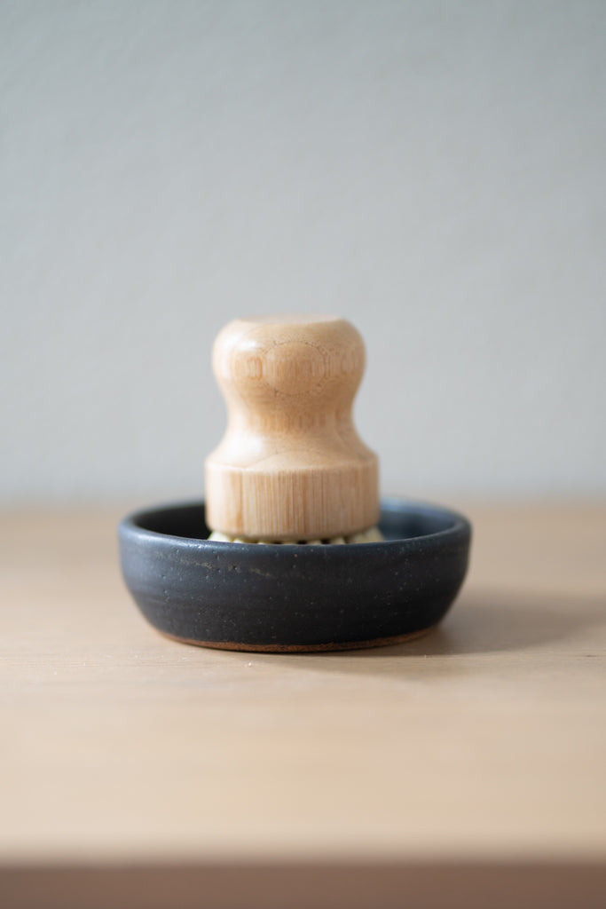 Wood Pot Brush and Handmade Ceramic Dish Set – Urban Ember